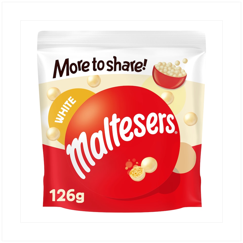 Maltesers White Chocolate Pouch Bag 126g