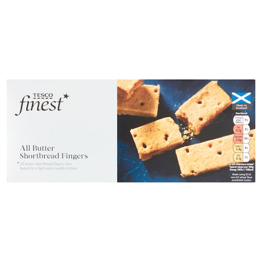Tesco Finest Scottish Shortbread Fingers 165G Tesco Groceries