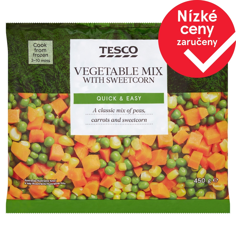 Tesco Směs zeleniny s kukuřicí 450g