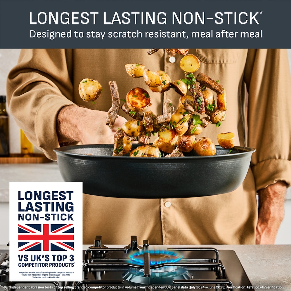 image 1 of Tefal Titanium Excellence Aluminium Frying Pan 20m