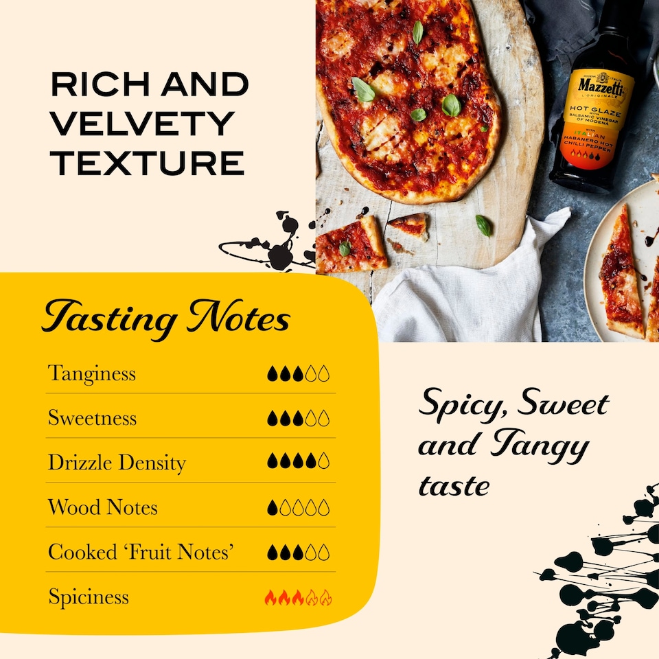 image 1 of Mazzetti GLAZE with BALSAMIC VINEGAR OF MODENA and HOT CHILLI PEPPER 215ml