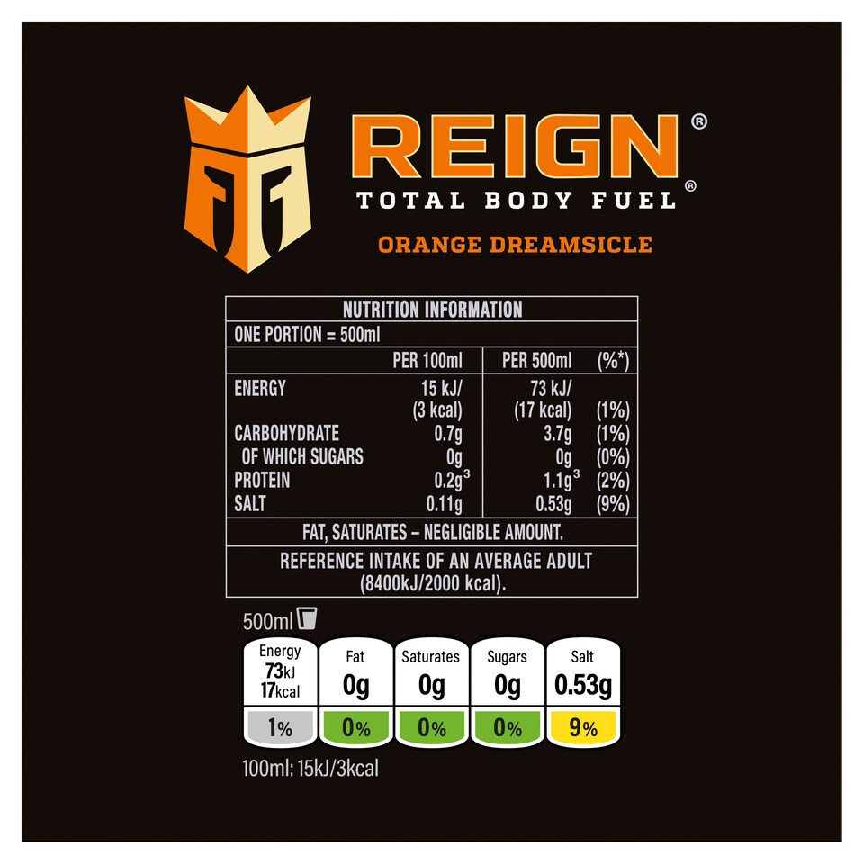image 1 of Reign Orange Dreamsicle 500ML