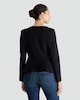 image 3 of F&F Ponte Square Neck Buttoned Jacket  in Black