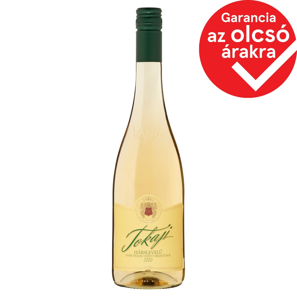 Varga Tokaji Hárslevelű félédes fehérbor 0,75 l