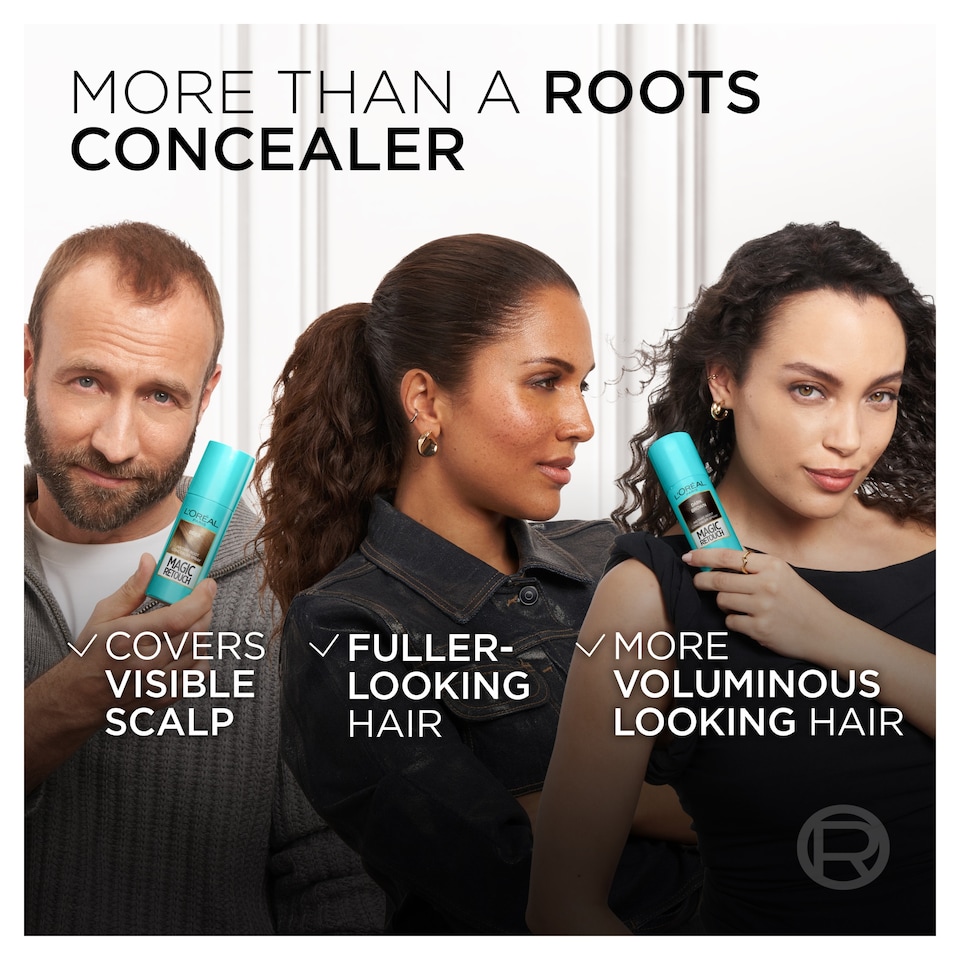 image 1 of L'Oreal Paris Magic Retouch Instant Root Concealer Spray Black 75ml