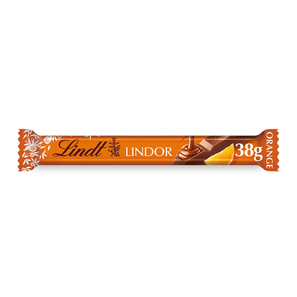 image 1 of Lindt Lindor Orange Treat Bar 38G