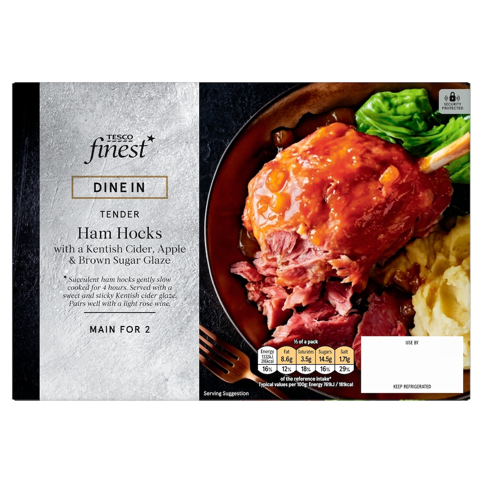 Tesco Finest Tender Ham Hocks with Kentish Cider, Apple & Brown Sugar Sauce 515g 