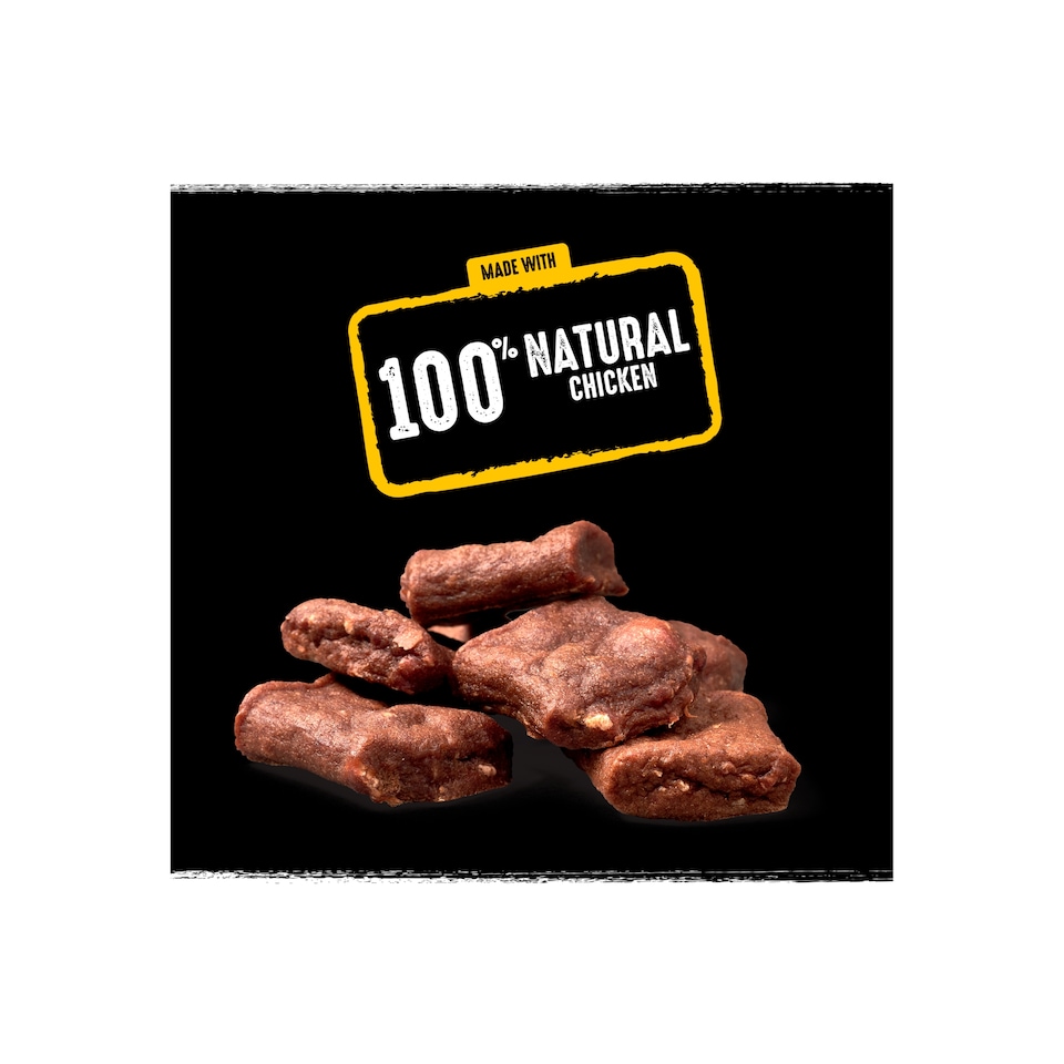 image 1 of Crave Natural Grain Free Protein Chunks Adult Dog Treat Chicken 55g