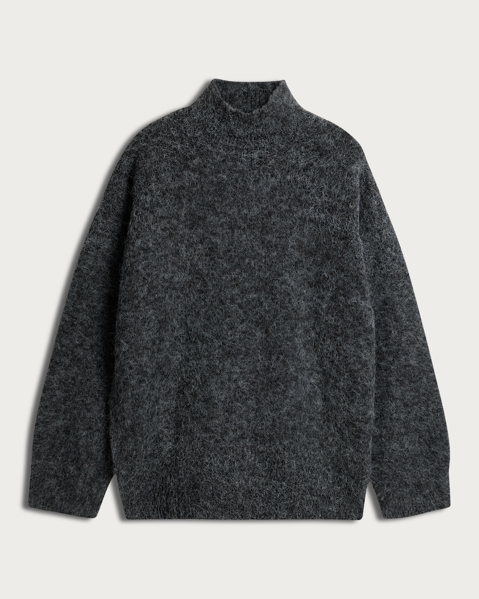 image 1 of F&F Knitted Turtle Neck Jumper in Grey