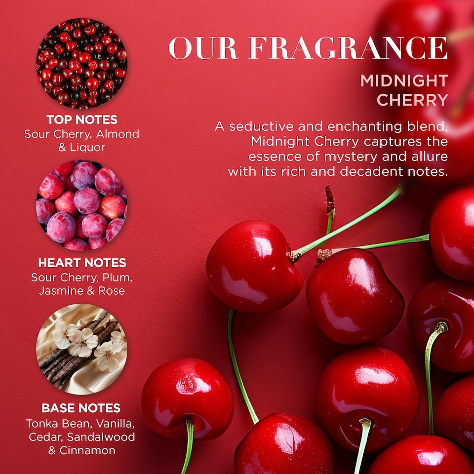 image 1 of Baylis & Harding Midnight Cherry Luxury Wash Bag Gift Set
