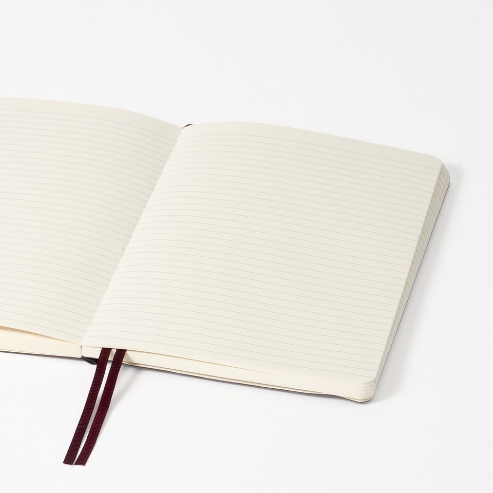 image 1 of Agenzio Soft Touch Medium Ruled Notebook Beetroot
