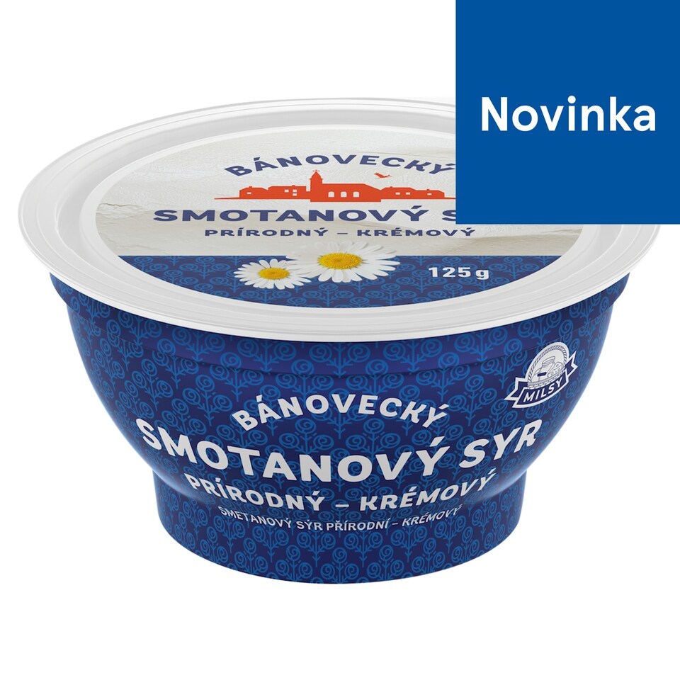 Milsy Bánovecký Natural Creamy Cream Cheese 125 g