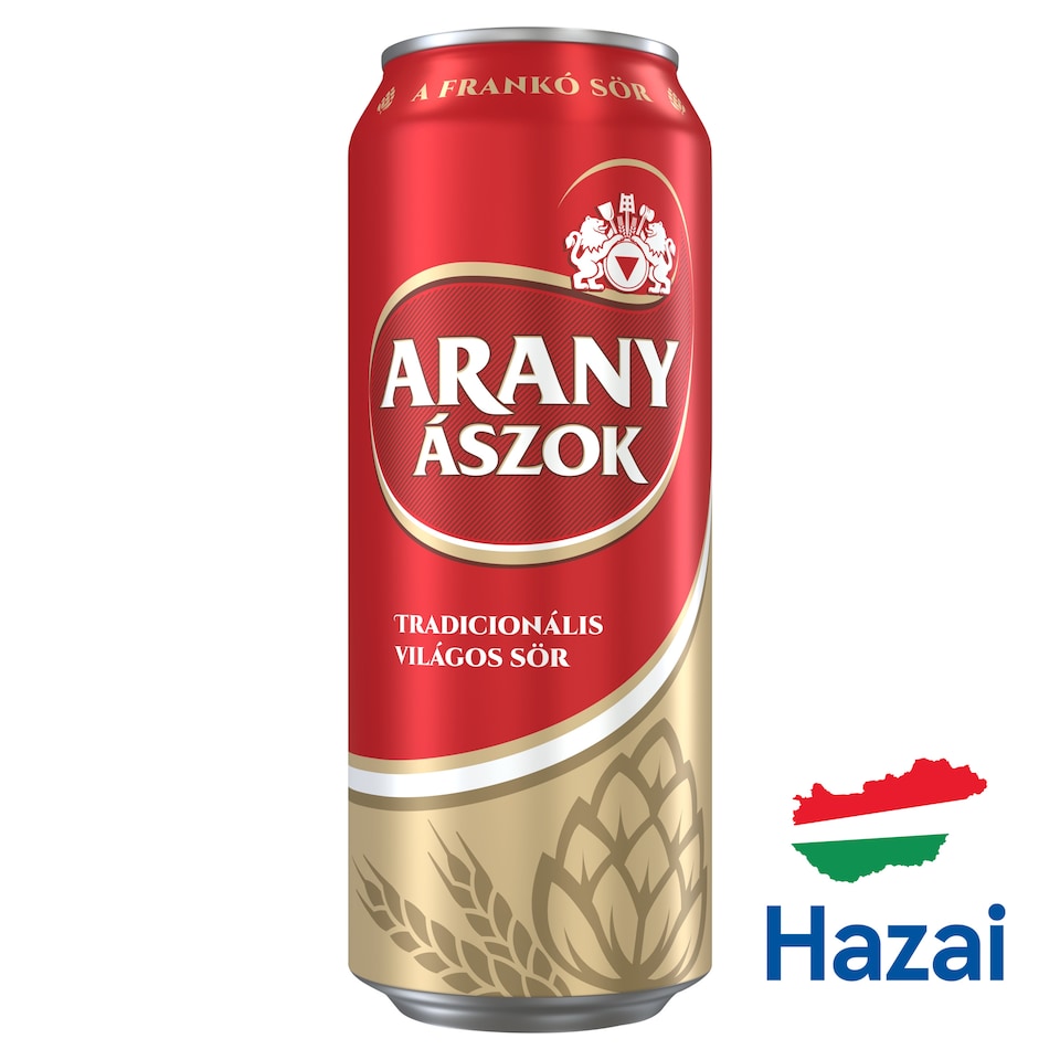 Arany Ászok tradicionális világos sör 4,3% 0,5 l
