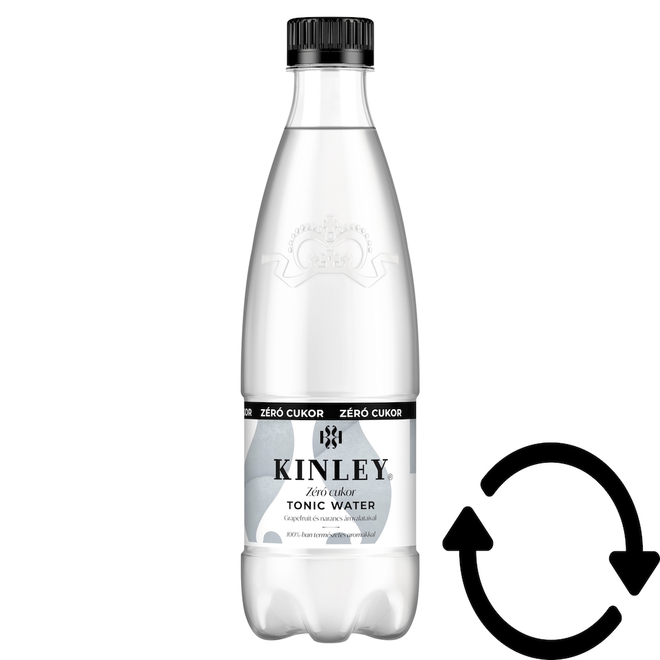 Kinley Tonic Water Zero Sugar Energy-Free Carbonated Soft Drink with Sweeteners 500 ml