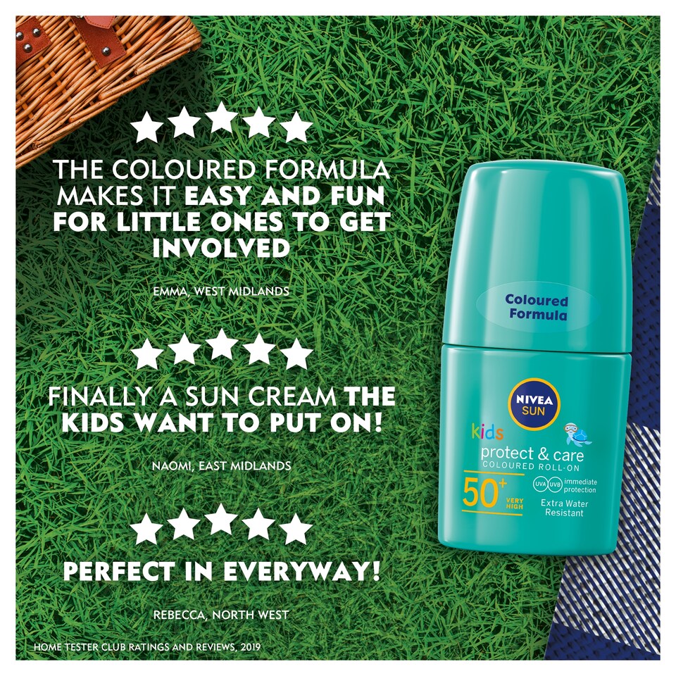 image 1 of Nivea Sun Kids Green Roll On Spf50+ 50Ml