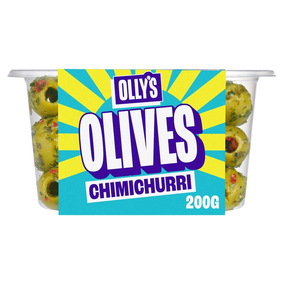 Olly's Chimichurri Halkidiki Olives 200g
