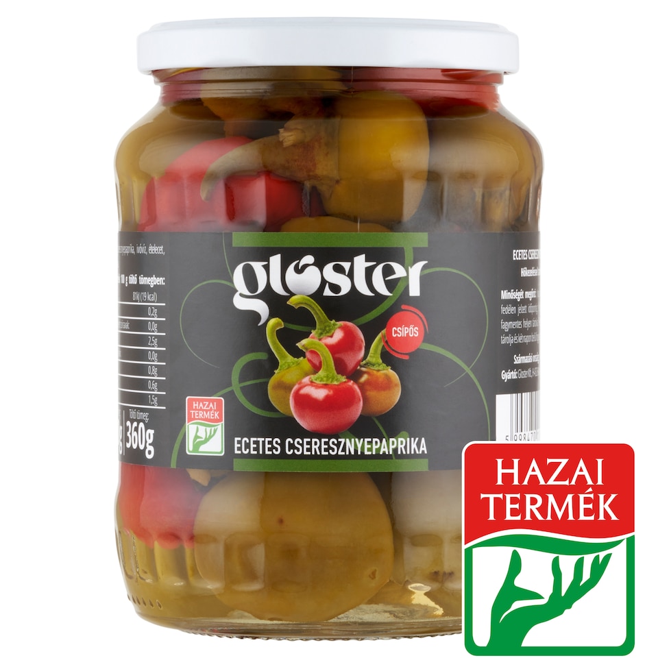 Gloster csípős, ecetes cseresznyepaprika 680 g
