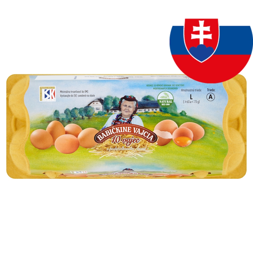 Babičkine vajcia L 10 ks