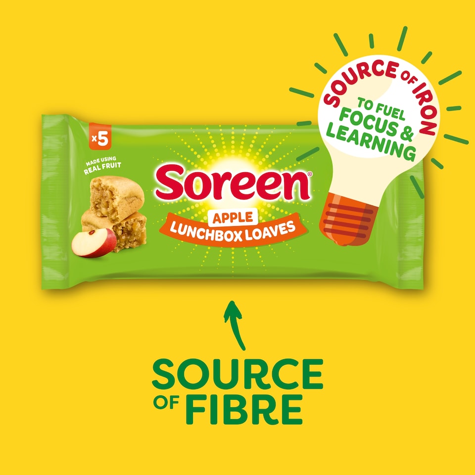 image 1 of Soreen Apple Lunchbox Loaves 5 Pack 150g