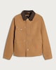 image 4 of F&F Corduroy Collar Button Up Jacket in Camel