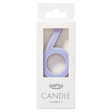 Ginger Ray Rainbow Number 6 Candle