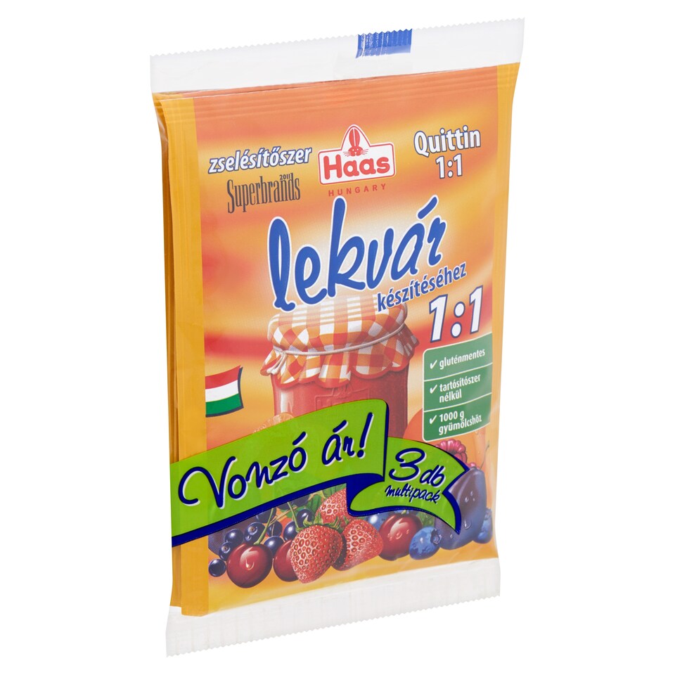 Haas Quittin 1:1 zselésítőszer lekvár készítéséhez 3 x 20 g