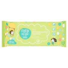 Fred & Flo Biodegradable Fragranced Wipes 60 Pack