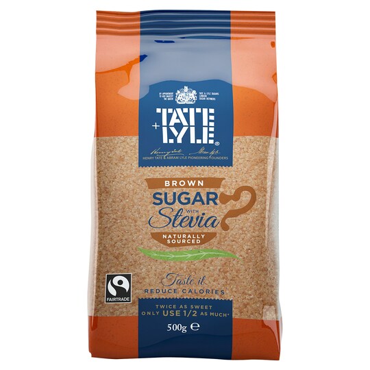Tate & Lyle Brown Sugar & Stevia 500G Tesco Groceries