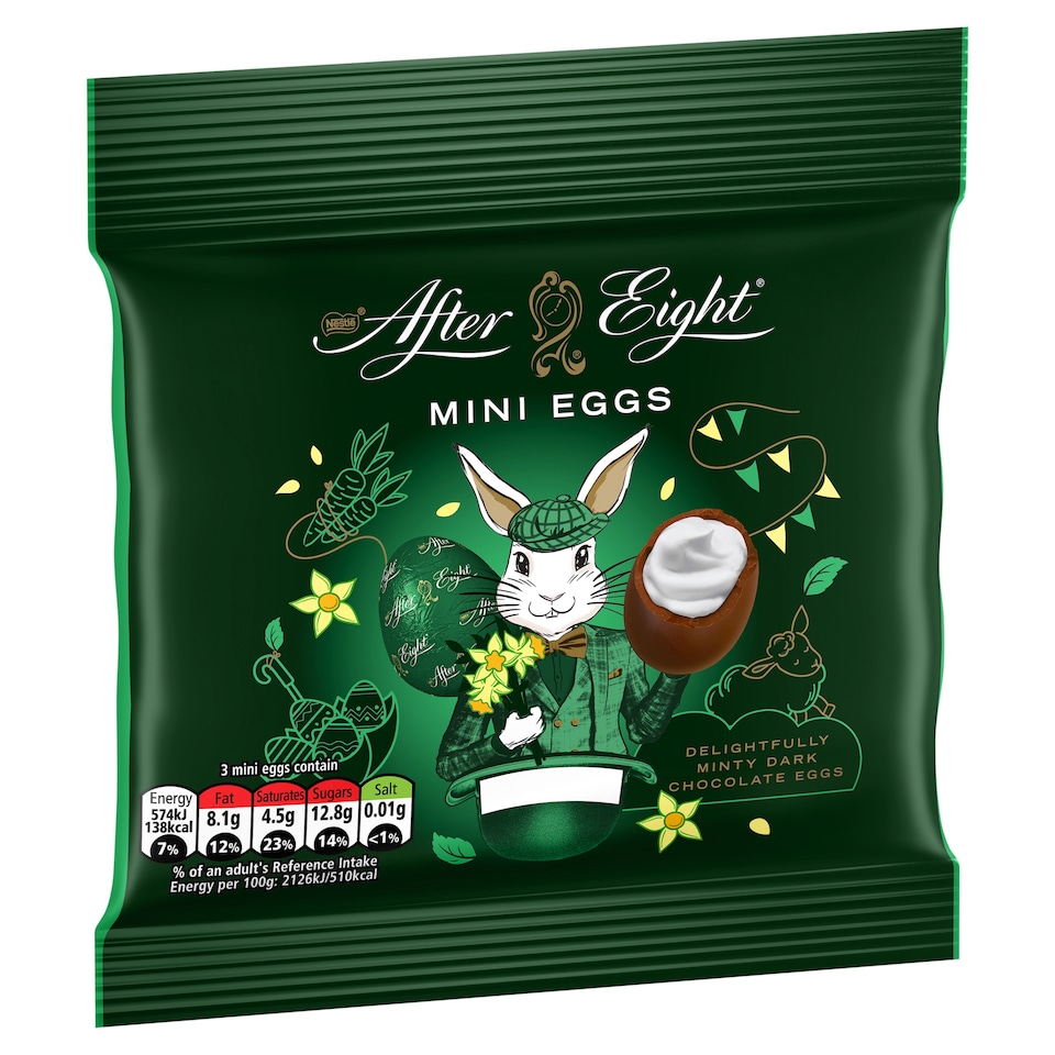 image 1 of After Eight Dark Mint Chocolate Mini Eggs 81G