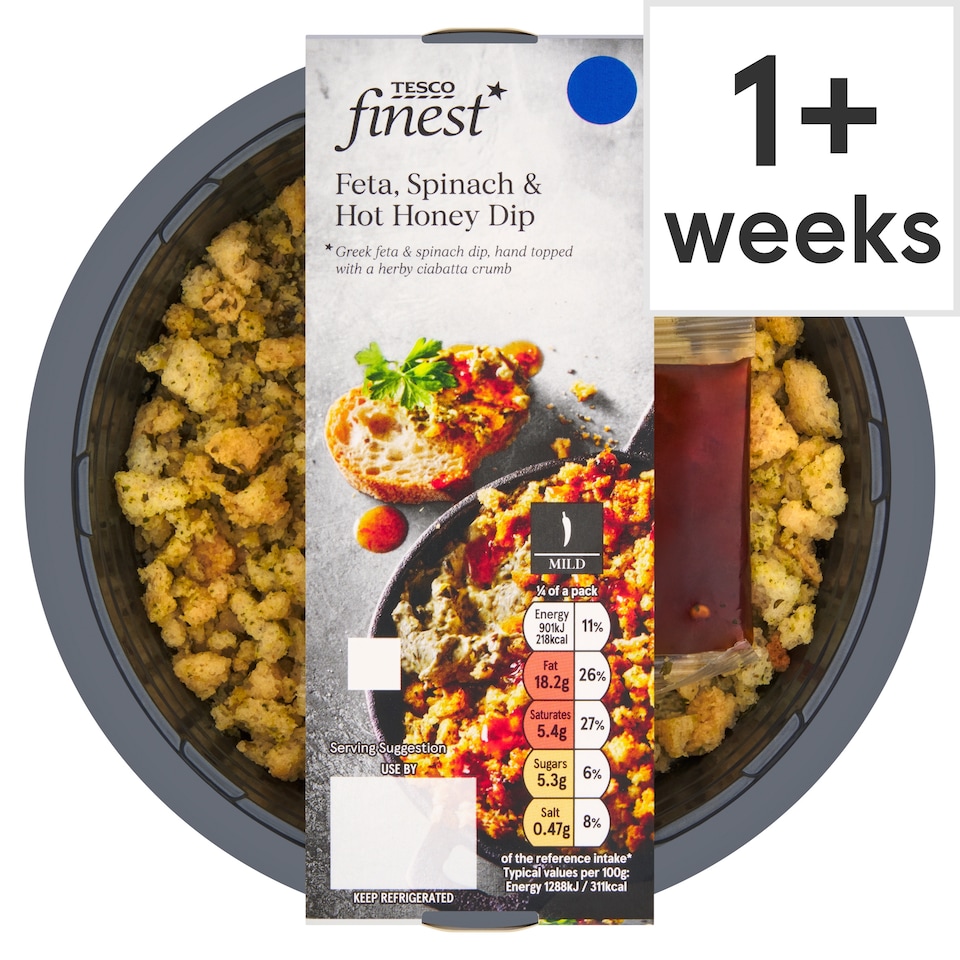 Tesco Finest Feta, Spinach & Hot Honey Dip 280g
