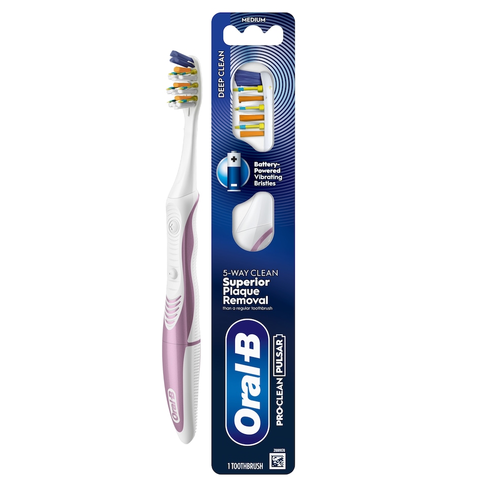 image 1 of Oral-B Pulsar Pro Clean Medium Battery Toothbrush
