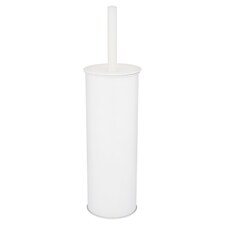 F&F Home White Metal Toilet Brush And Holder