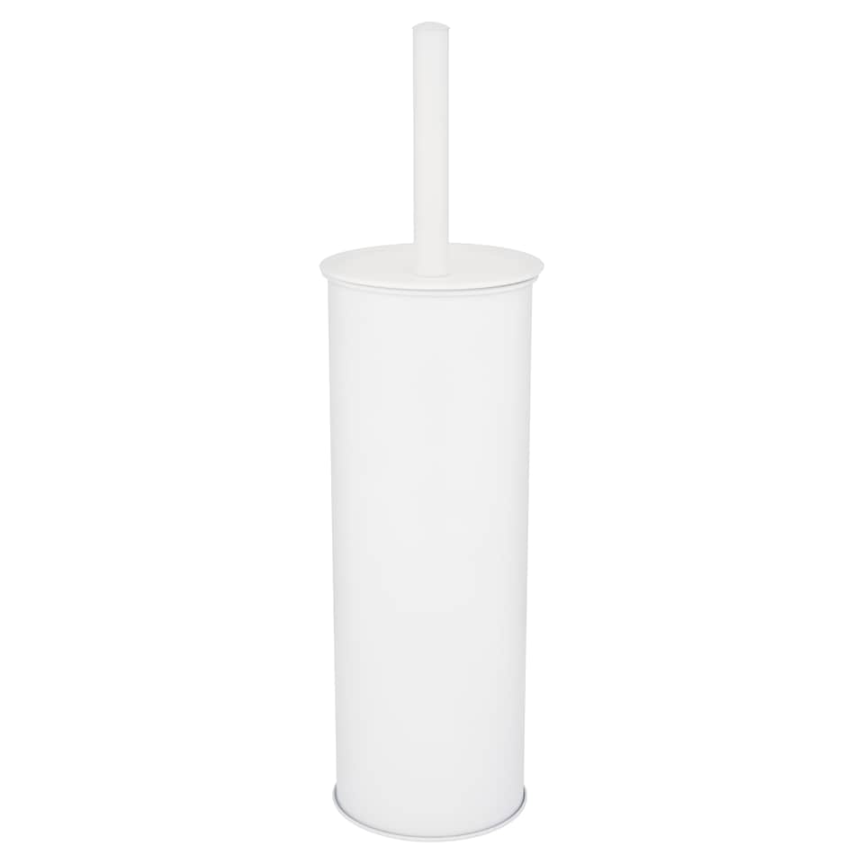 F&F Home White Metal Toilet Brush And Holder
