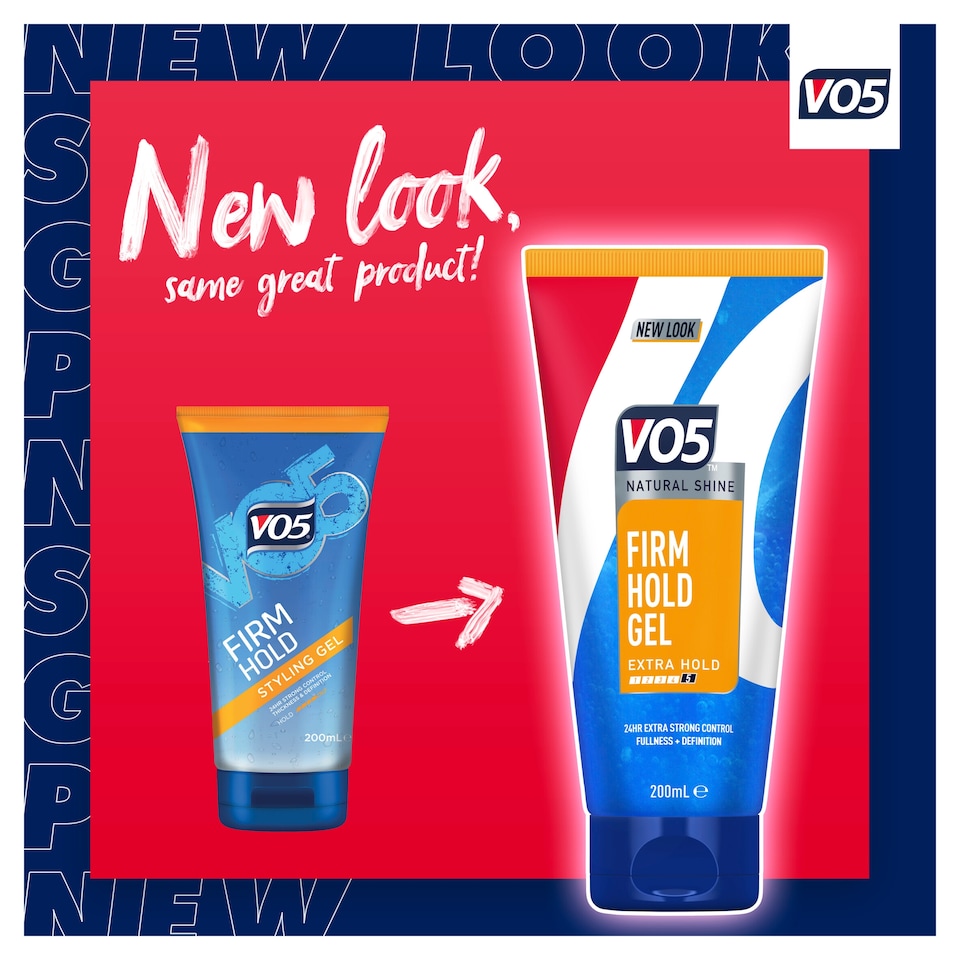 image 1 of Vo5 Firm Hold Styling Hair Gel 200Ml
