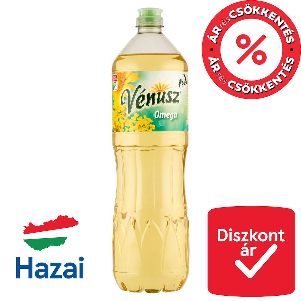 Vénusz Omega finomított étolaj 1 l  1. kép