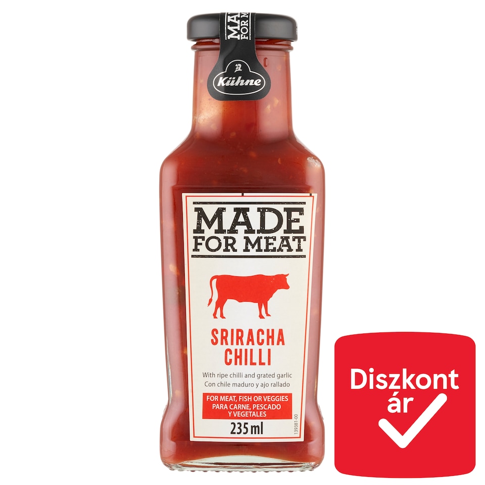 Kühne Made For Meat Sriracha csípős chili szósz 235 ml