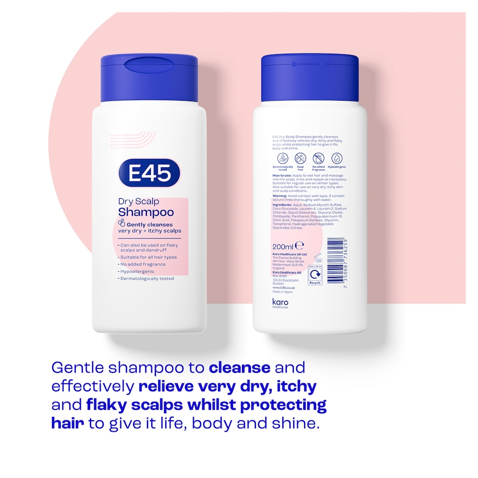image 1 of E45 Dry Scalp Shampoo 200ml