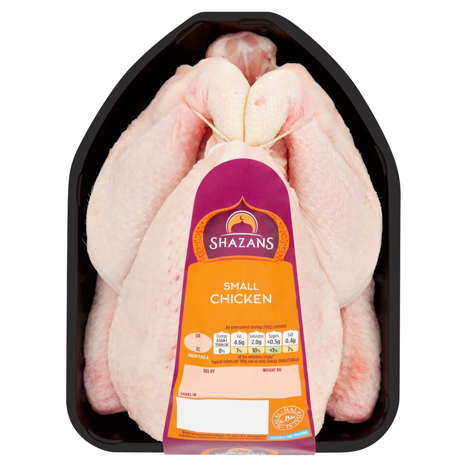 Shazans Whole Chicken Small 1.01.4Kg Tesco Groceries