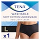 image 1 of TENA Washable Soft Cotton Incontinence Underwear Black Size L