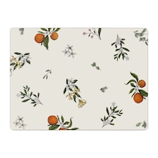 F&F Home Cork Back Placemat Jasmine 4 Pack