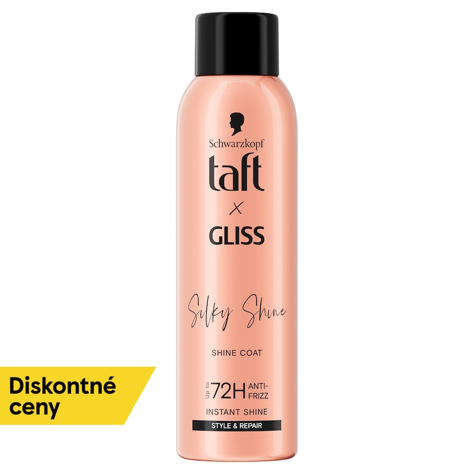 obrázok 1 z Taft X Gliss Silky Shine Lesk na vlasy v spreji 150 ml