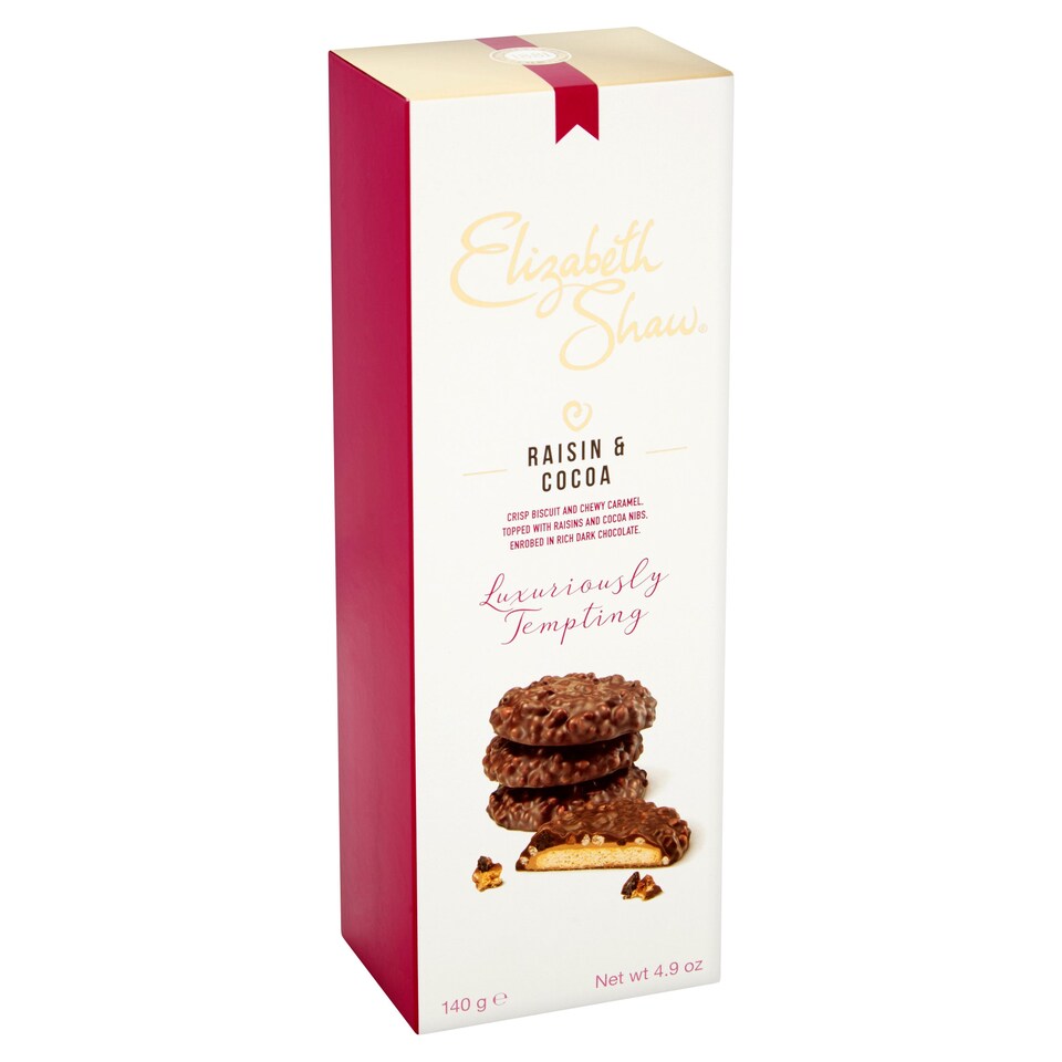 Elizabeth Shaw Raisin & Cocoa Biscuits 140g