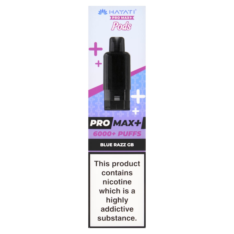 Hayati Pro Max+ Pods Blue Razz GB 20mg