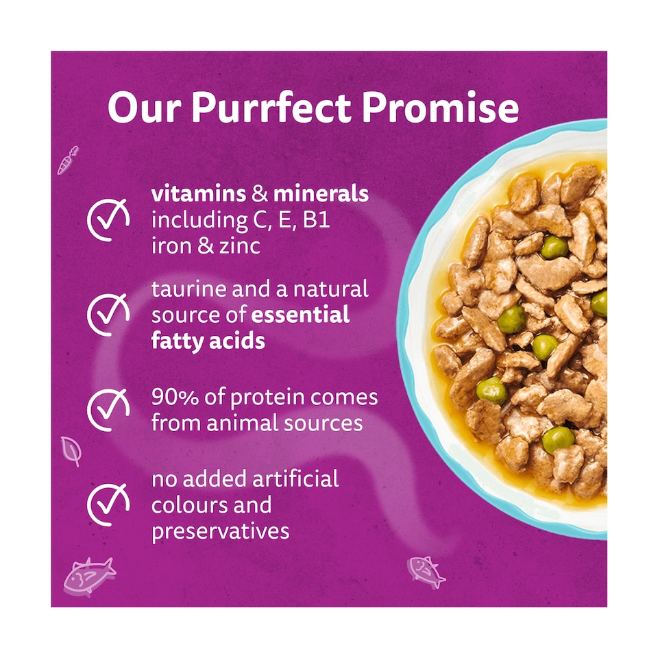 image 1 of WHISKAS 1+ Aromatic Seafood Delight Selection Wet Cat Food Pouches in Gravy 12x85g