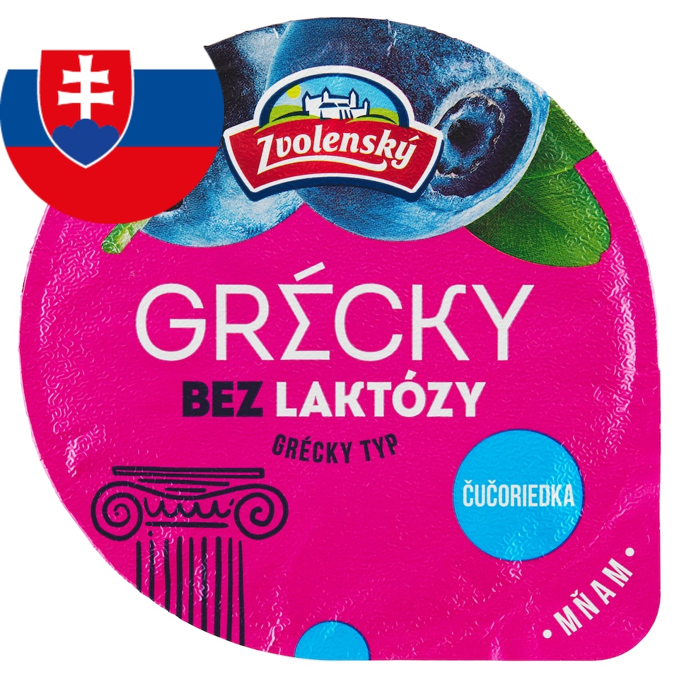 Zvolenský Greek Type Yoghurt Lactose-Free Blueberry 125 g