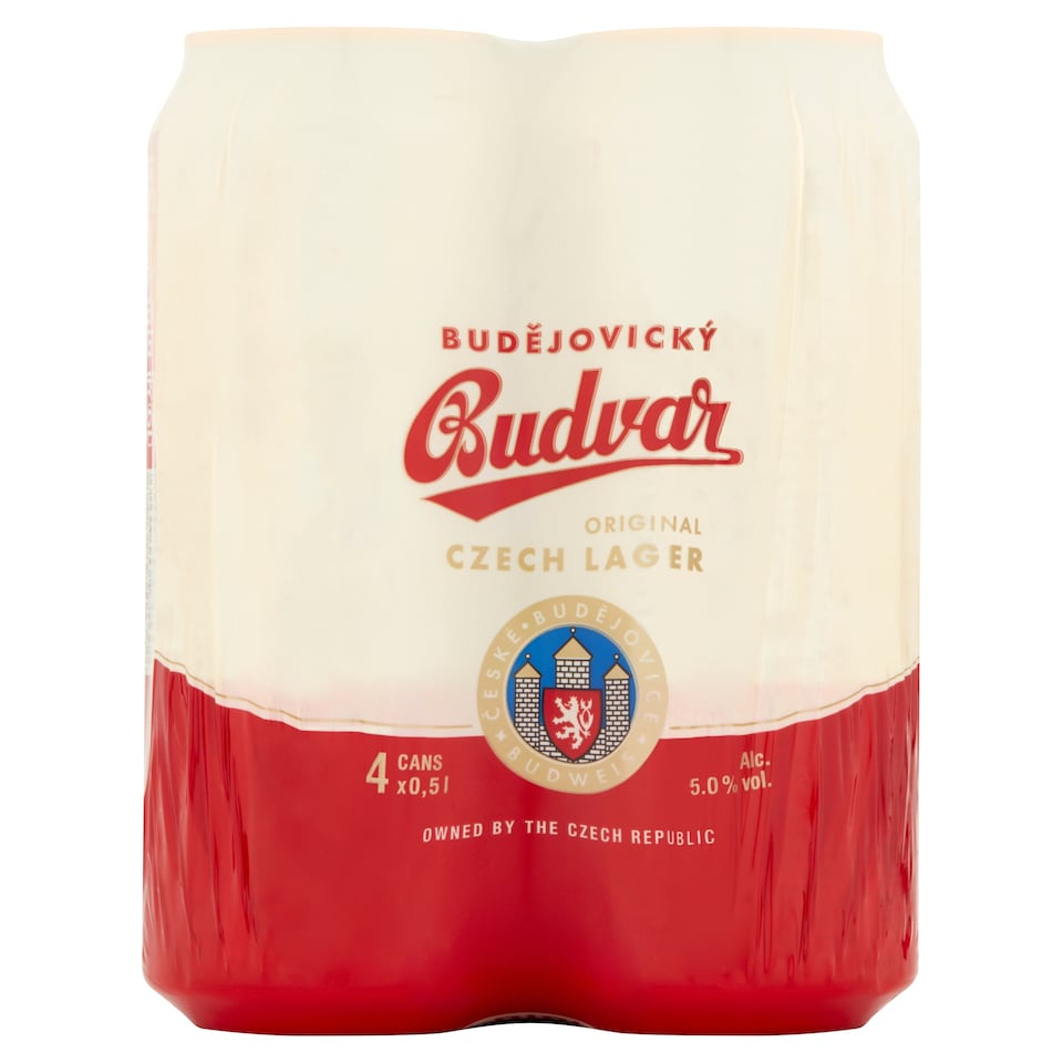 Budejovicky Budvar Czech Lager 4 X 500Ml
