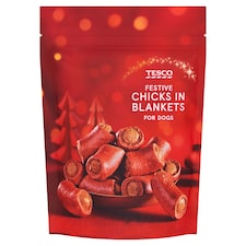 Tesco Chicks In Blankets For Dogs 125G