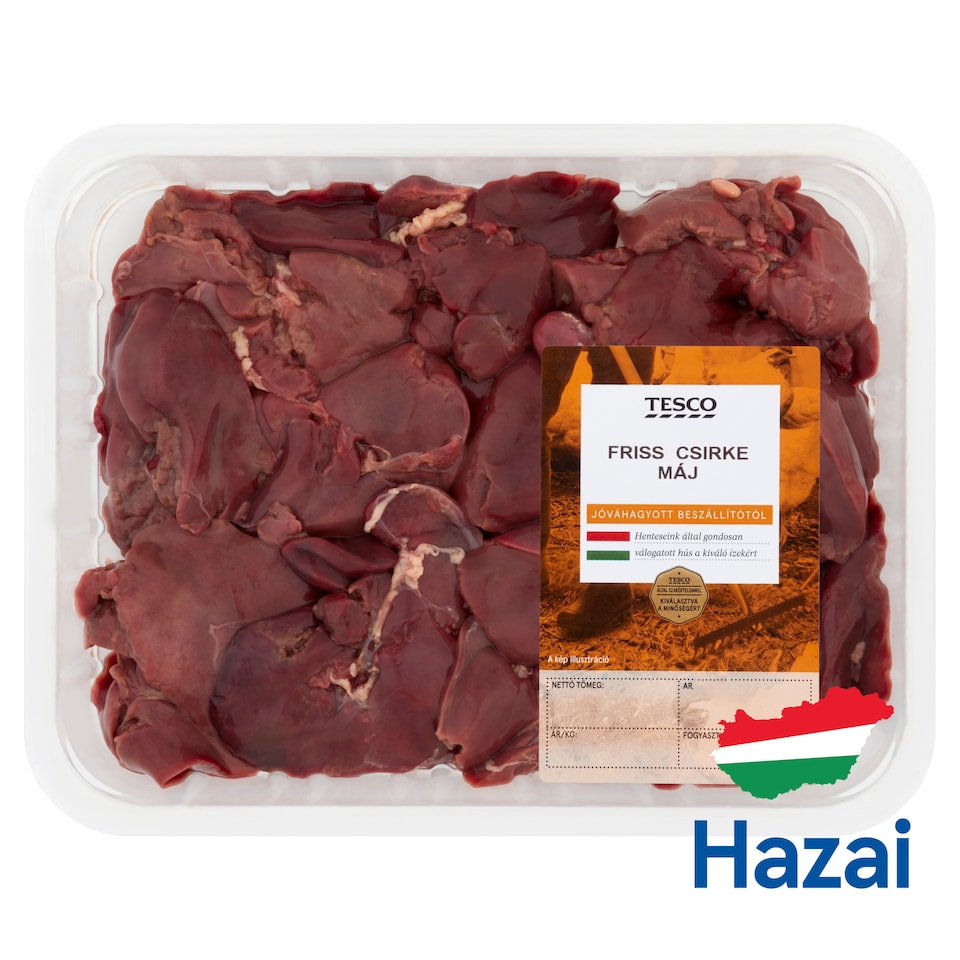Tesco friss csirke máj 500 g