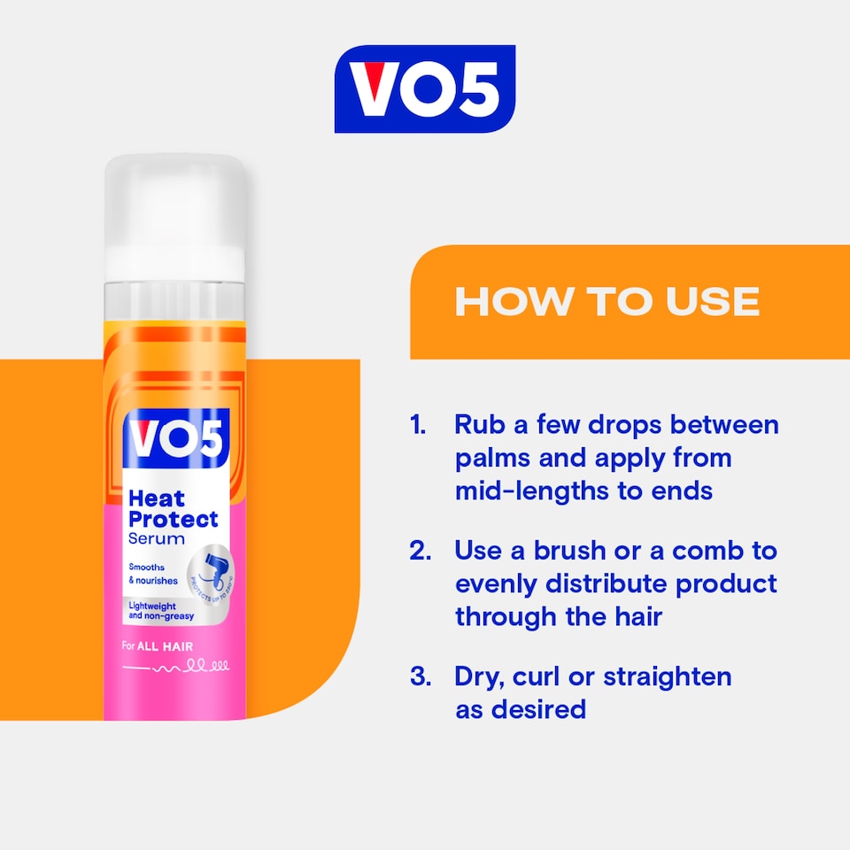 image 1 of Vo5 Smoothly Does It Heat Prot Serum 50Ml