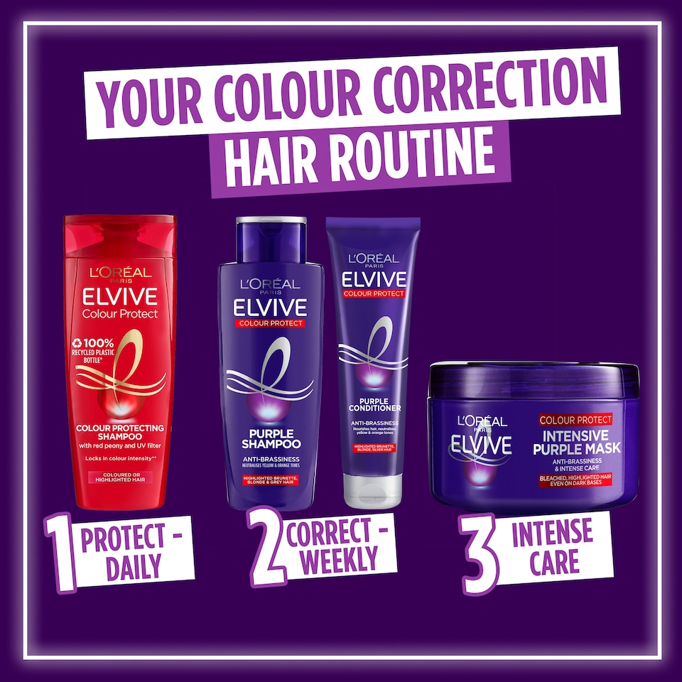 image 1 of L'Oreal Elvive Colour Protect Purple Shampoo 200Ml